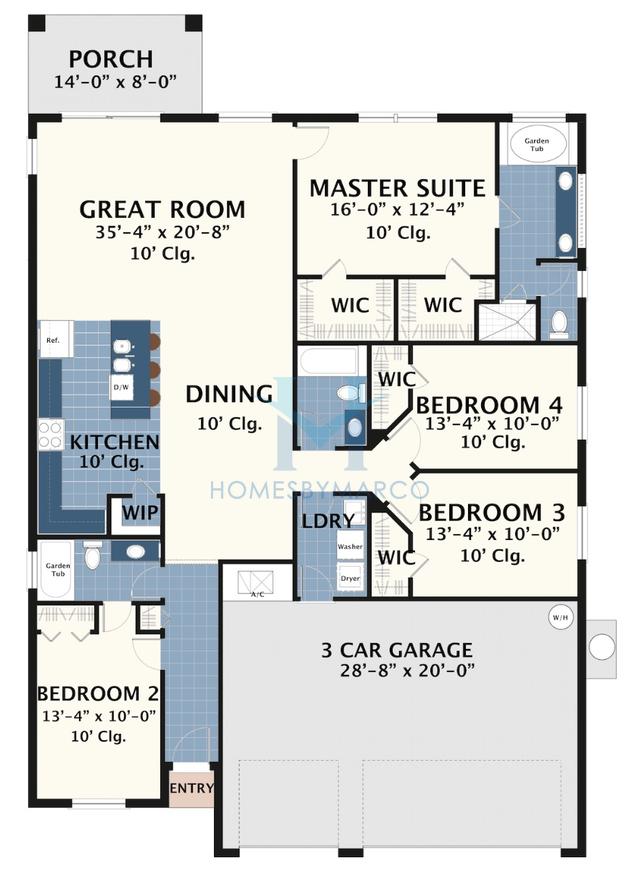 Photos of the Marquise model in the Blue Diamond subdivision in Orlando, FL