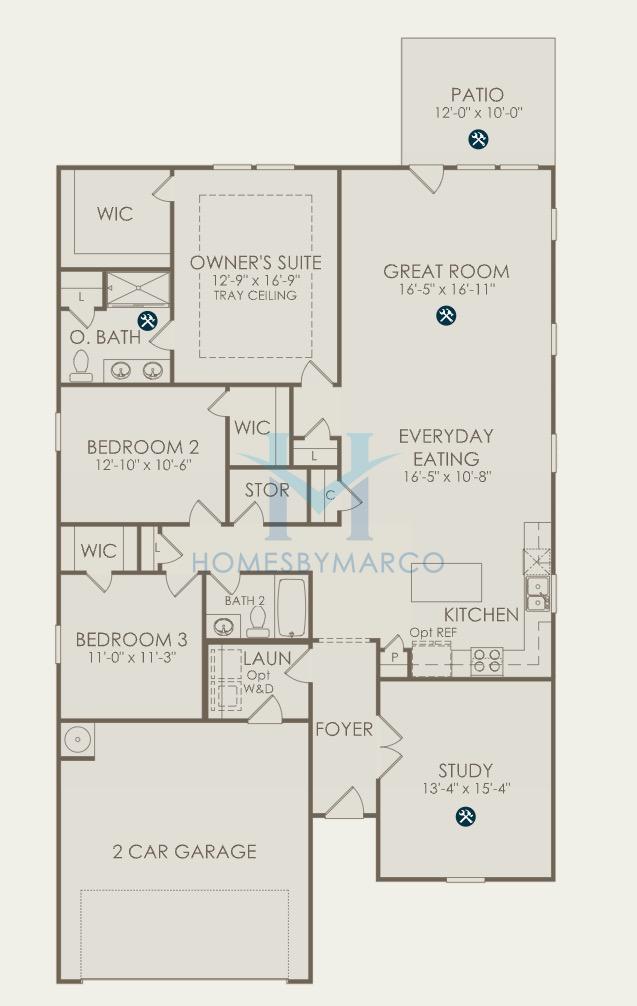 Photos of the Compton model in the Parkside Crossing subdivision in Charlotte, NC