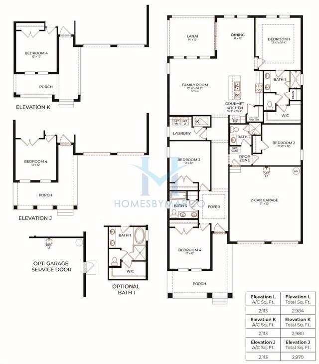 Photos of the Bellmore model in the Waterleigh subdivision in Winter Garden, FL