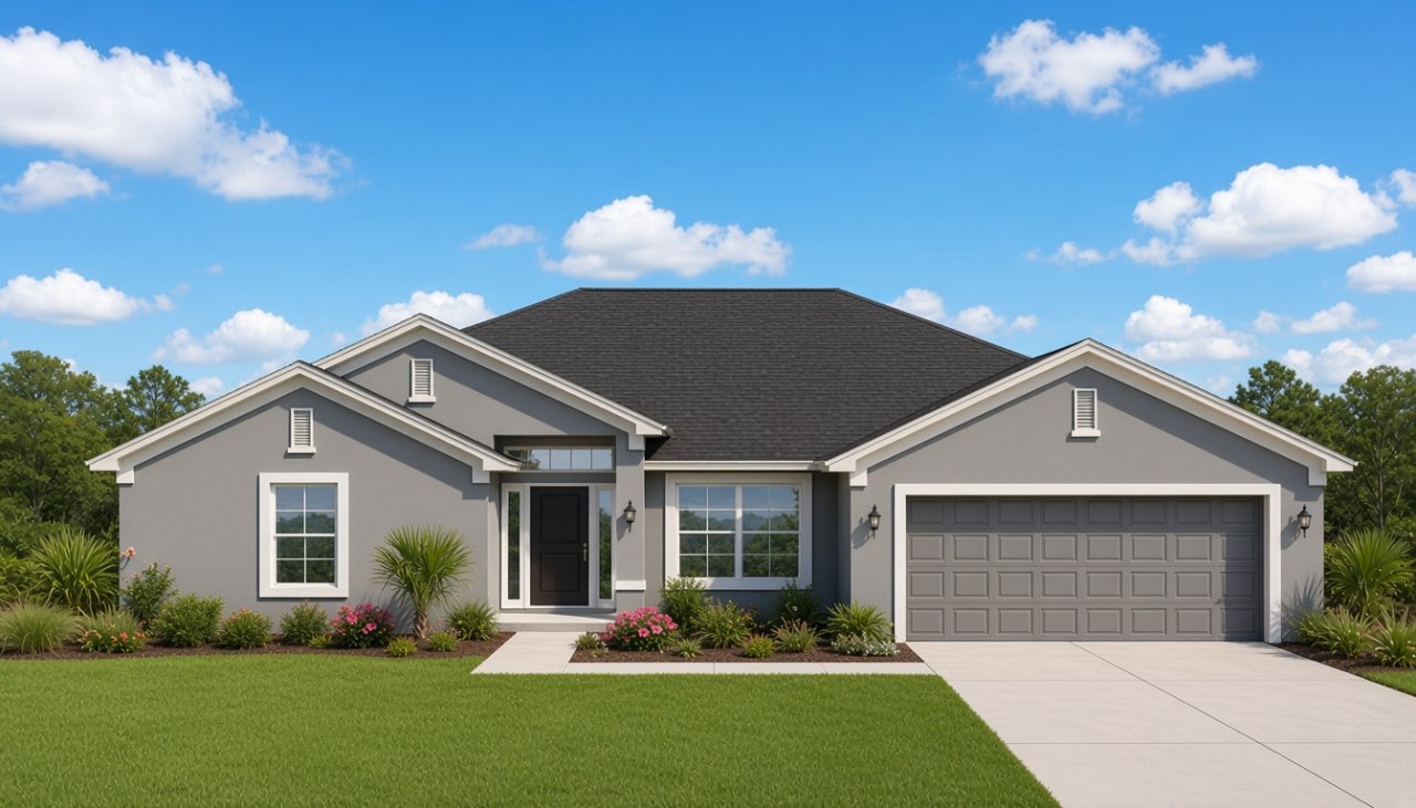 2117 model in Magnolia Pointe, Ocala, FL, built by Adams Homes
