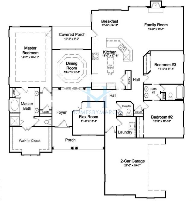 Photos of the Columbia model in the Olde Homestead subdivision in Concord, NC