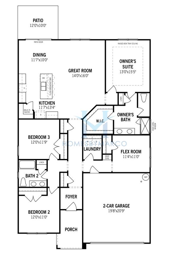 Photos of the Cascades model in the Waxhaw Landing subdivision in Monroe, NC
