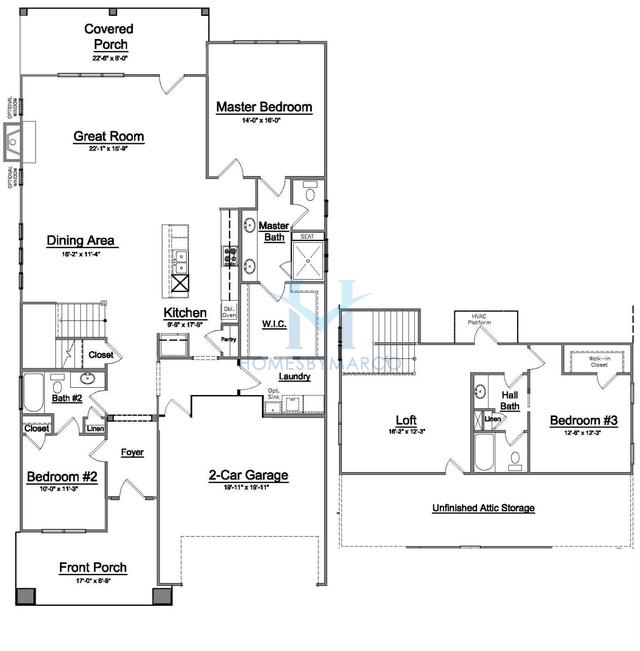 Photos of the Woodhaven model in the Woodbridge subdivision in Concord, NC