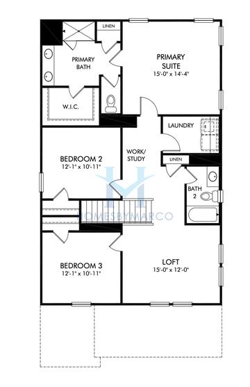 Roswell model in Hemingway, Cumming, GA, built by Meritage Homes