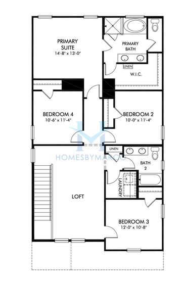 Paisley model in Avalon, Conyers, GA, built by Meritage Homes