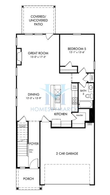 Photos of the Paisley model in the Calico Creek subdivision in Cherryville, NC