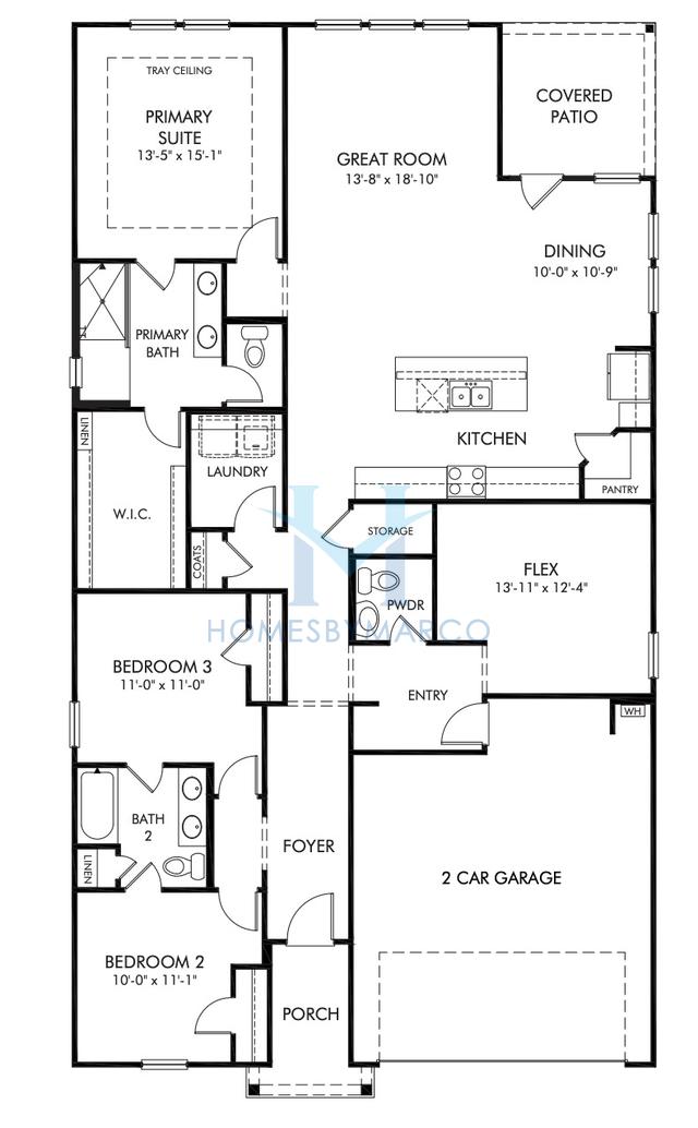 Gibson model in Stoneybrook Station, Huntersville, NC, built by Meritage Homes