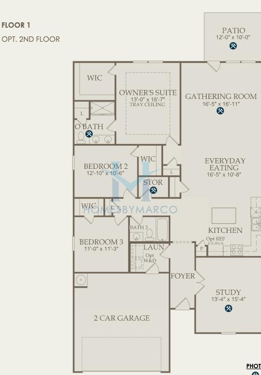 Photos of the Compton model in the Bennett Park subdivision in Grayson, GA