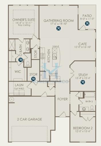 Photos of the Bedrock model in the Bennett Park subdivision in Grayson, GA