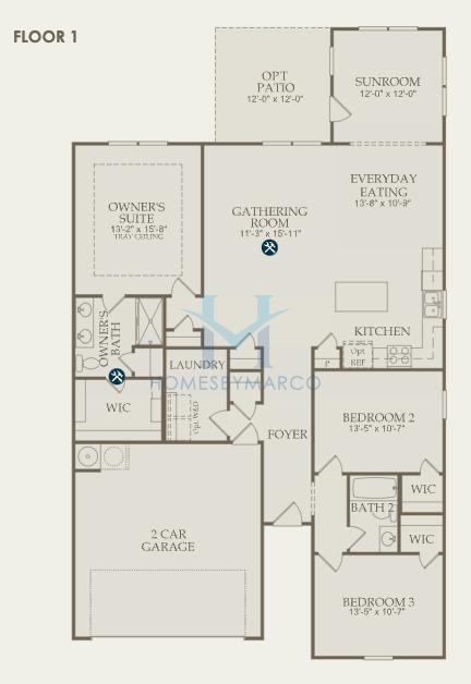 Photos of the Rosemonet model in the Bennett Park subdivision in Grayson, GA