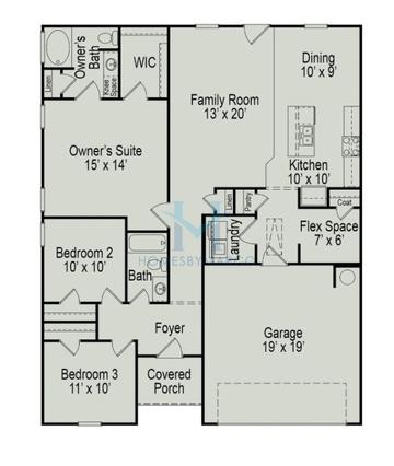 Photos of the Landen model in the Arrington subdivision in Adairsville, GA