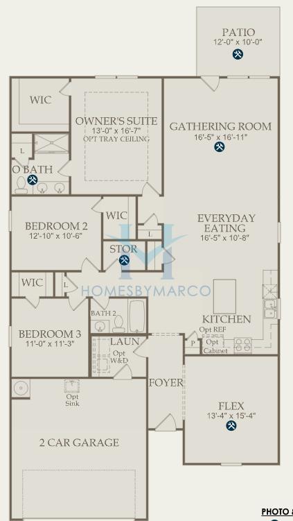 Photos of the Compton model in the Enclave at Parkway Village subdivision in Union City, GA