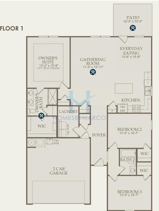 Photos of the Rosemont model in the Enclave at Parkway Village subdivision in Union City, GA