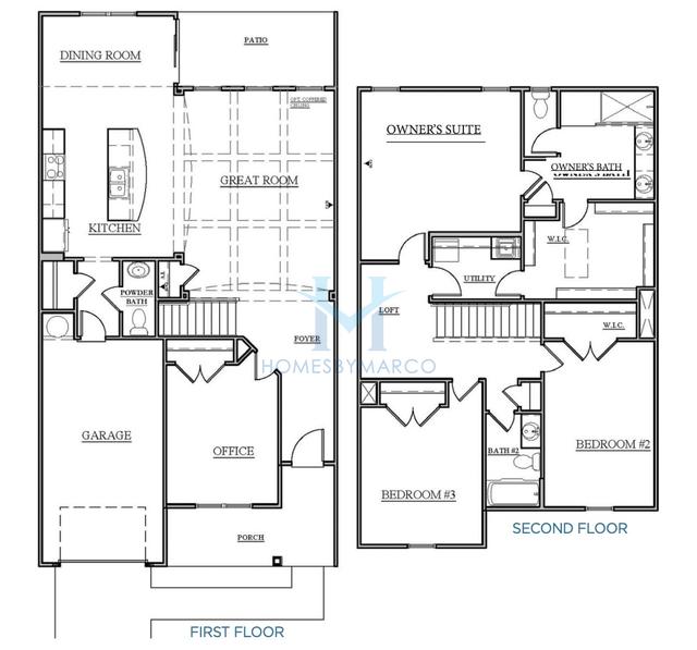 Photos of the Heron model in the The Vineyards subdivision in Charlotte, NC