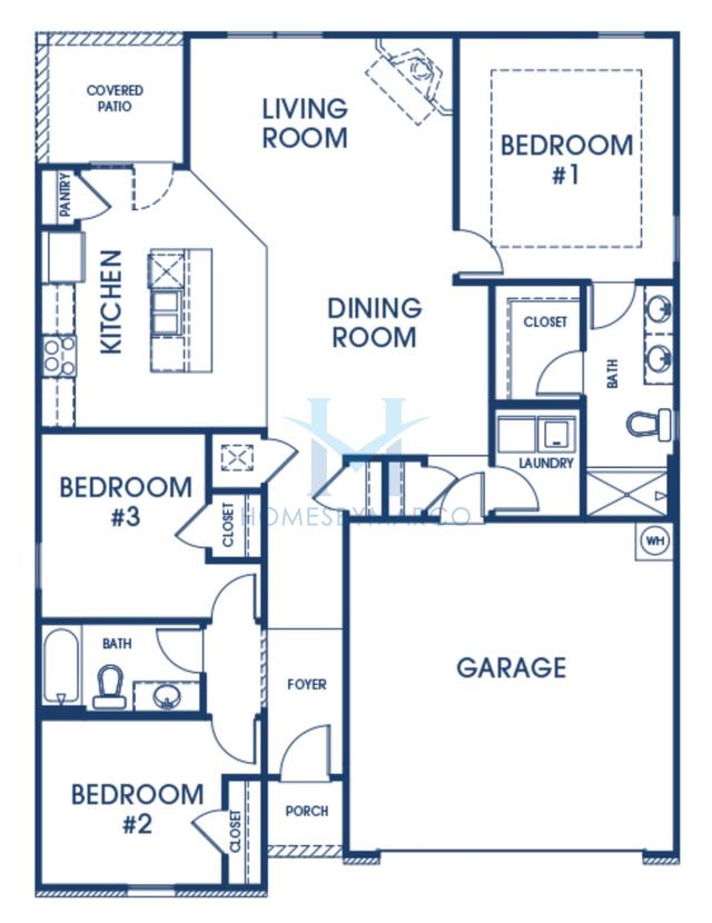 Photos of the Kerry model in the Champions Run subdivision in Lithonia, GA