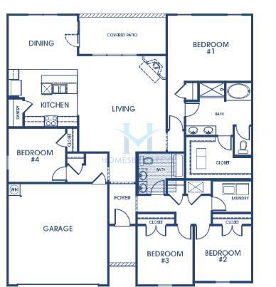 Photos of the Carin model in the Enclave at Flat Rock Hills subdivision in Stonecrest, GA