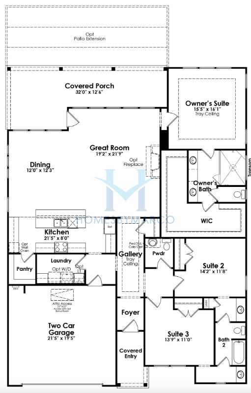 Photos of the Maple model in the Cresswind at Twin Lakes subdivision in Hoschton, GA