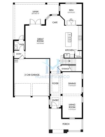 Thoreau model in Silverleaf Reserve, Winter Garden, FL, built by Meritage Homes