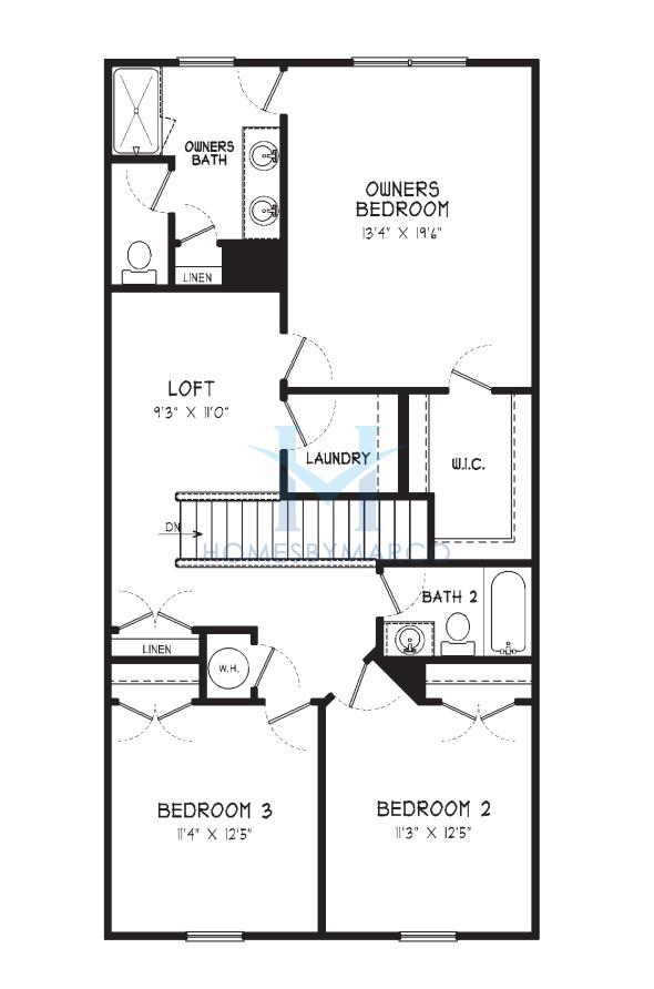 Brooks model in Winsome Park, Woodstock, GA, built by Traton Homes