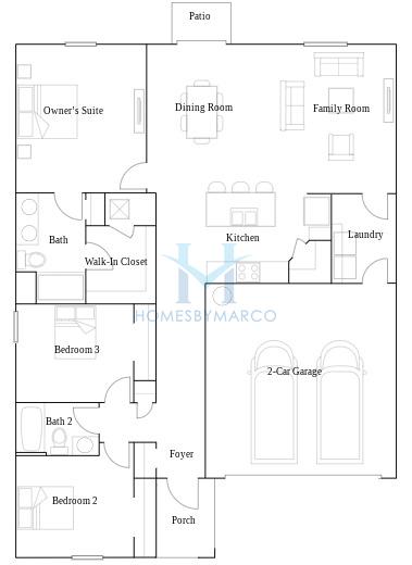 Photos of the Harrisburg II model in the Mirada subdivision in San Antonio, FL