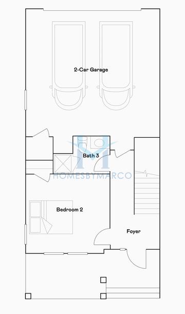 Photos of the Carnegie model in the Townes at Manhattan Crossing subdivision in Tampa, FL