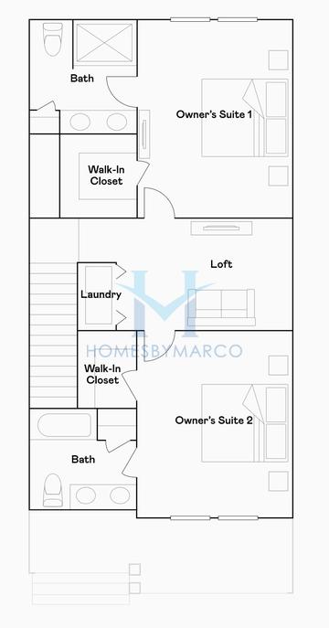 Plant model in Townes at Manhattan Crossing, Tampa, FL, built by Lennar