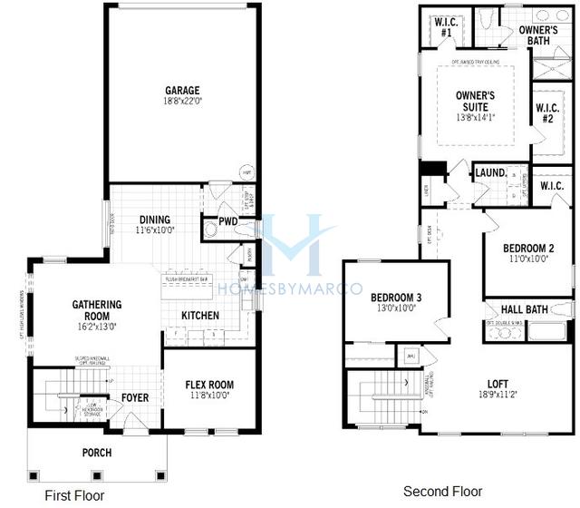 Photos of the Fremont model in the Meridian Parks subdivision in Orlando, FL