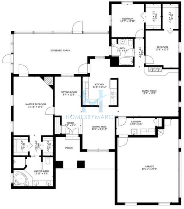 Photos of the Oakwood model in the Potterfield Garden subdivision in Brooksville, FL