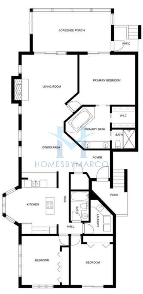 Photos of the Sunray model in the Tidy Island Condominiums subdivision in Bradenton, FL