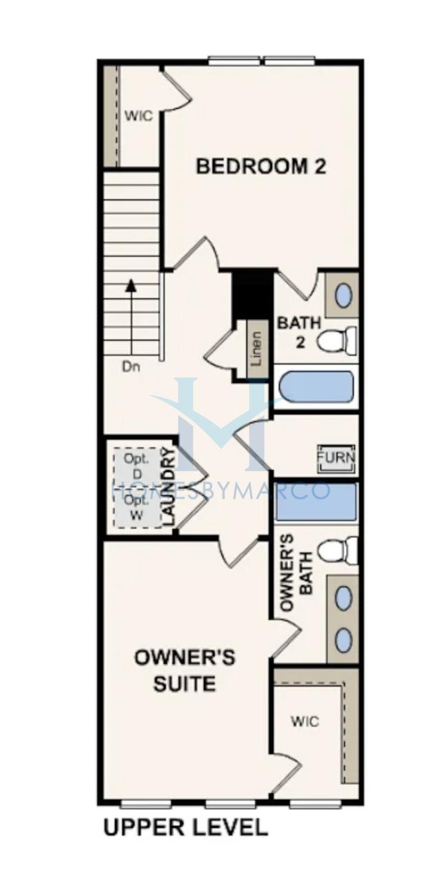 Sandusky model in Lithia Townhomes, Lincolnton, NC, built by Century Communities