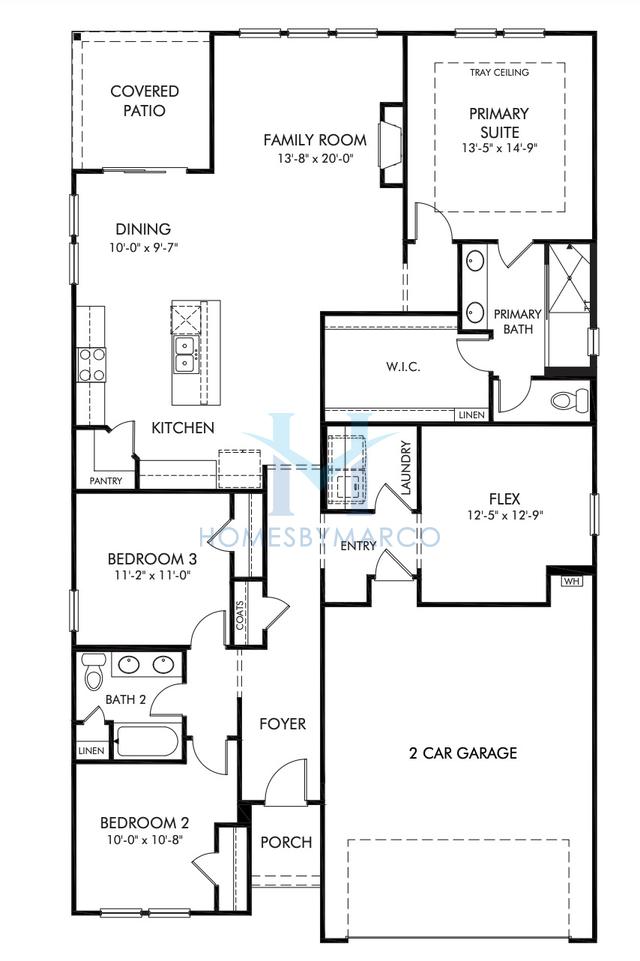 Photos of the Newport model in the Canopy Creek subdivision in Denver, NC