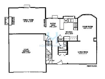 Cranbrook model in Haddonfield, Carol Stream, IL, built by Pulte Homes