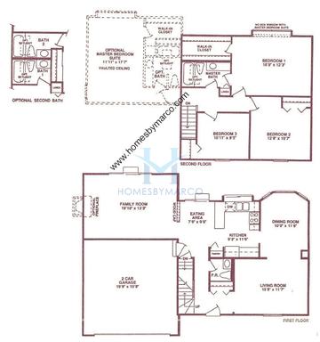 Photos of the Cranbrook model in the Haddonfield subdivision in Carol Stream, IL
