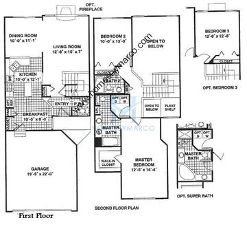 Photos of the Cherrywood model in the Cherry Hill subdivision in Schaumburg, IL