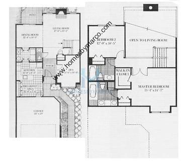 Photos of the Blair model in the Ashton Park subdivision in Schaumburg, IL