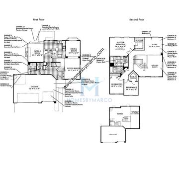 Photos of the Talbot model in the Cambridge Chase subdivision in Aurora, IL