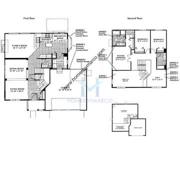 Photos of the Warwick model in the Cambridge Chase subdivision in Aurora, IL