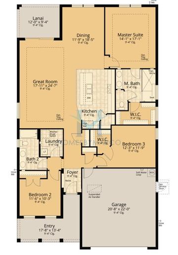 Pompei model in Radley Way, Wesley Chapel, FL, built by Vitale Homes