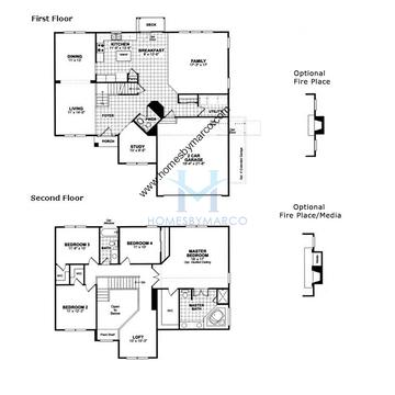 Photos of the Hawthorne model in the Lancaster Falls subdivision in Volo, IL