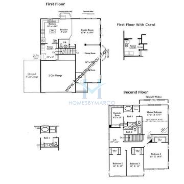 Photos of the 2545 model in the Fairfield Way subdivision in Montgomery, IL
