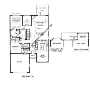 Photos of the Pearson model in the Southmoor subdivision in Orland Park, IL