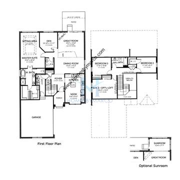 Photos of the Manchester model in the Southmoor subdivision in Orland Park, IL