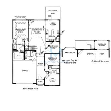 Photos of the Hansbury model in the Southmoor subdivision in Orland Park, IL
