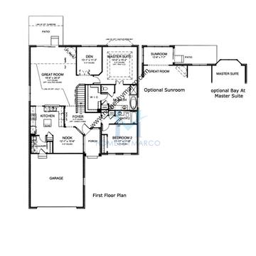 Photos of the Morgan model in the Southmoor subdivision in Orland Park, IL