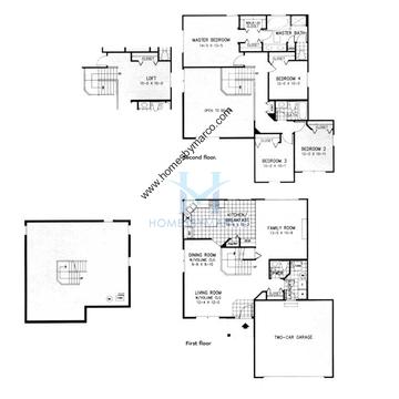 Photos of the Somerset model in the Concord Valley subdivision in Aurora, IL