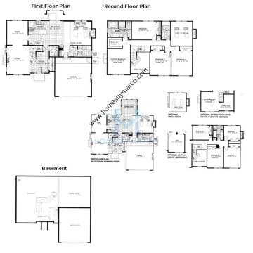 Photos of the Allenton model in the Arbor Creek subdivision in St. Charles, IL