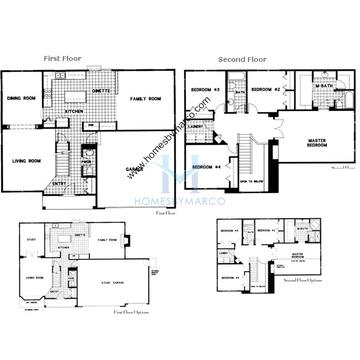 Photos of the Fairmont model in the Highlands At Ogdenfalls subdivision in Oswego, IL