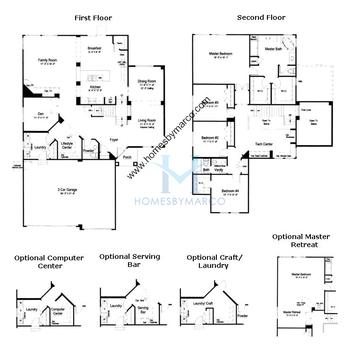 Photos of the Windsor model in the Remington Grove subdivision in Johnsburg, IL