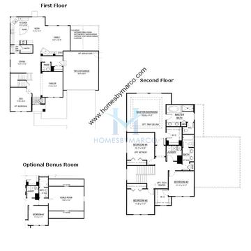 Photos of the Waverly model in the Remington Grove subdivision in Johnsburg, IL
