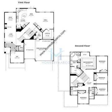 Photos of the Canterbury model in the Remington Grove subdivision in Johnsburg, IL